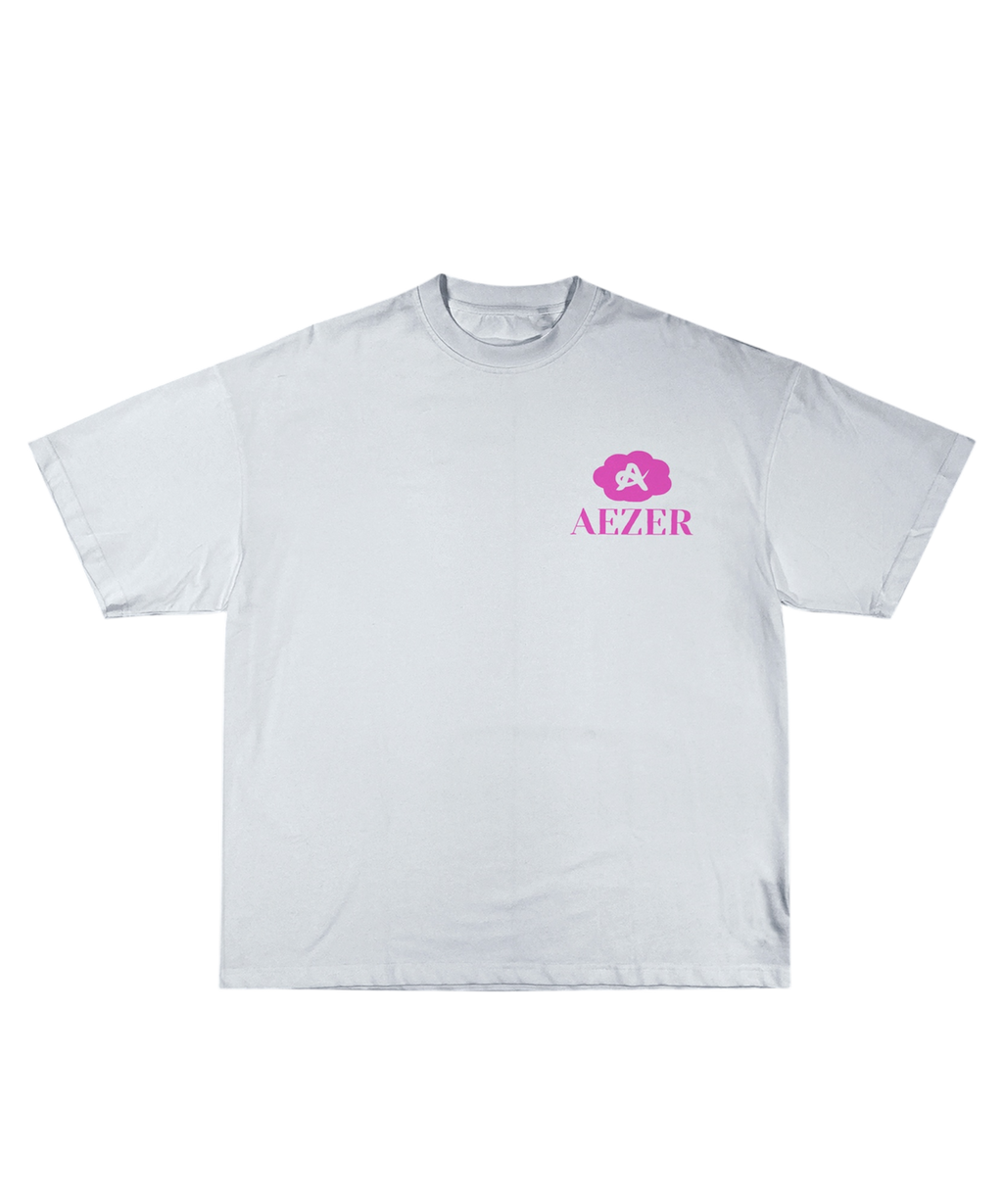T-SHIRT PINK/WHITE