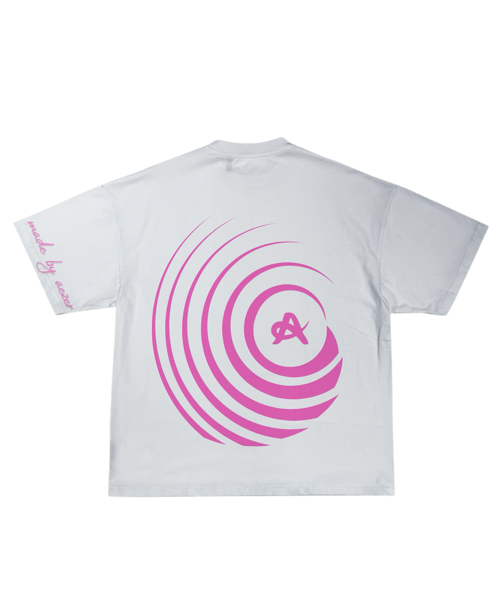 T-SHIRT PINK/WHITE