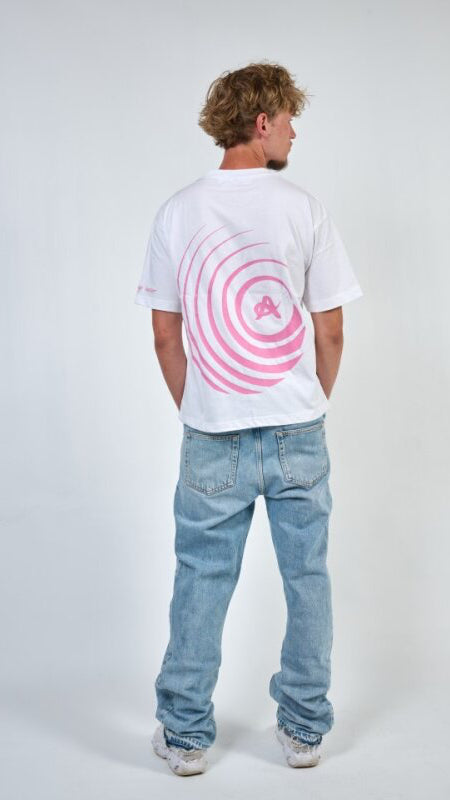 T-SHIRT PINK/WHITE